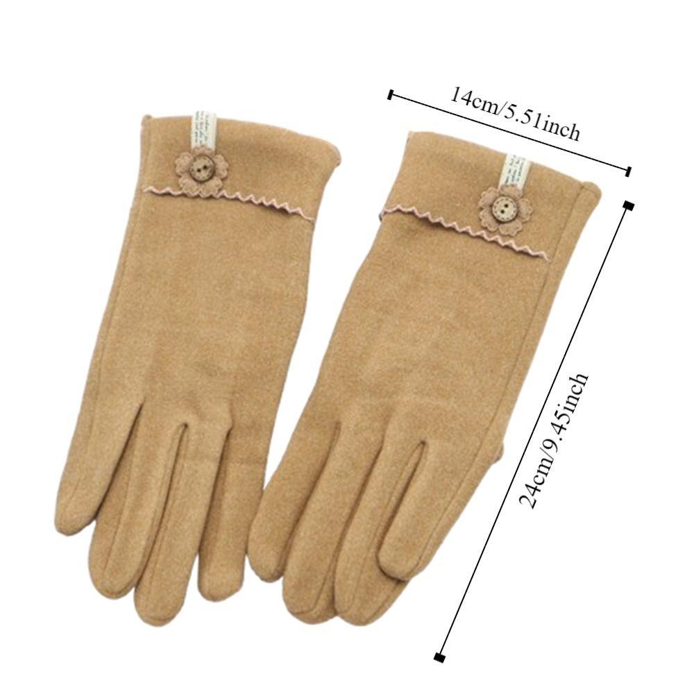 Thick Winter Thermal Gloves Keep Warm Female Driving Glove  Gloves  Youth Student