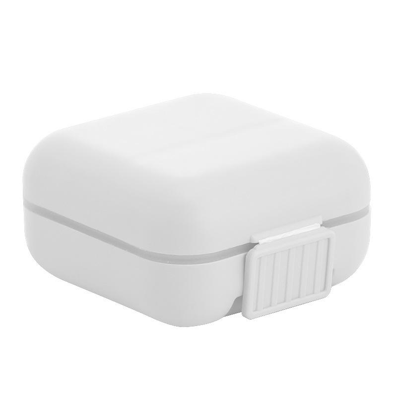 Dual-Layer Dustproof Portable Medicine Box with Double Seal and Compartments