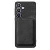 For Samsung Galaxy S24+ Case Compatible with MagSafe Leather Back Cover with Detachable Card Holder
