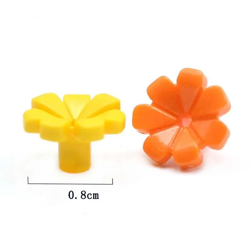 200pcs Moc 32606 3741 Building Blocks Bricks Plant Flower with Bar and Small Pin Hole Compatible Cherry Blossom Tree House Toys