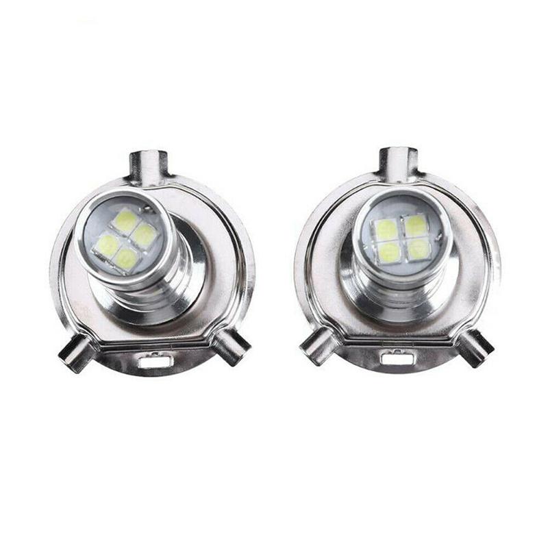 H4 100W 20Led Lampadina Abbagliante/Anabbagliante Hid 6000K Bianco Faro Moto Alta Potenza