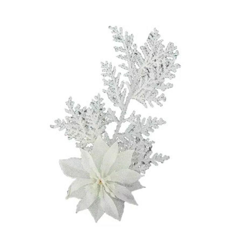 Handcraft Pine Leaves Christmas Flowers Hanging Xmas Decorative Flowers Party Supplies