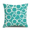 Nordic Geometric Decorative Pillow Sofa Cushion Cover Modern Home Decor Square Pillowcase Peach Skin Pillowcase