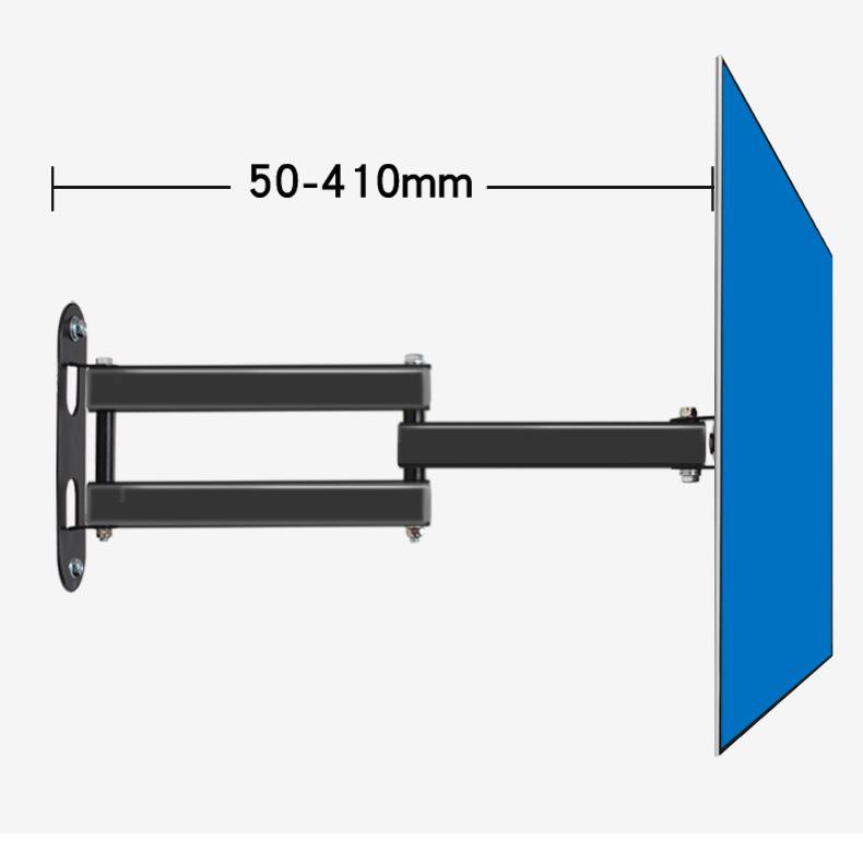 Adjustable Rotating Telescopic Wall Mount Bracket for 17-27 Inch Monitors