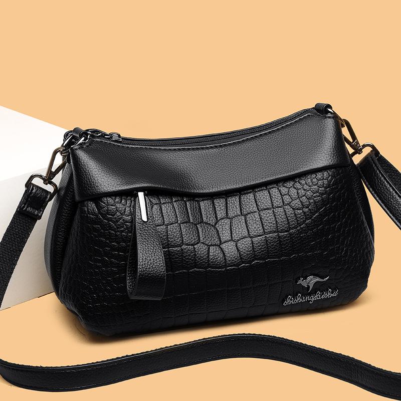 Women's Bag New Style Ladies Mom Bag Large Capacity Soft Leather Handbag Cross-border Wholesale Shoulder Bag