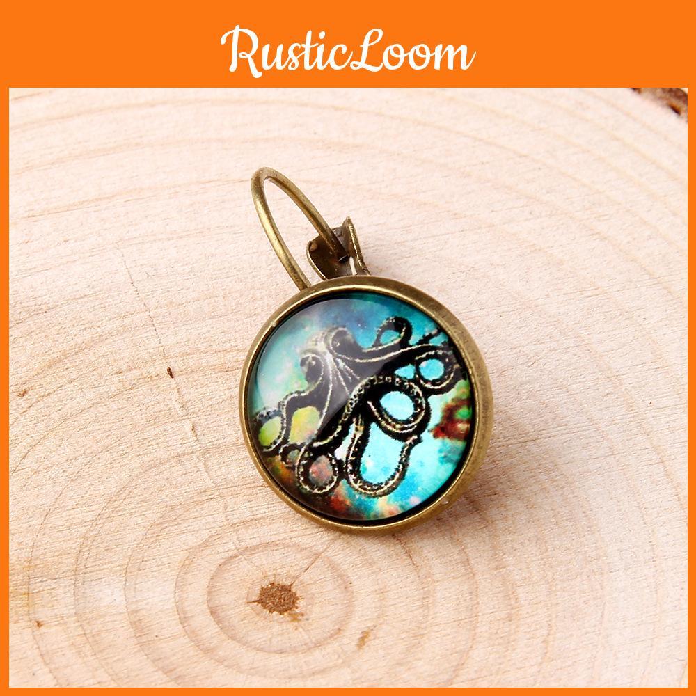 Ocean Octopus Resin Earrings With Gold Plating For Women Birthdays And Holidays