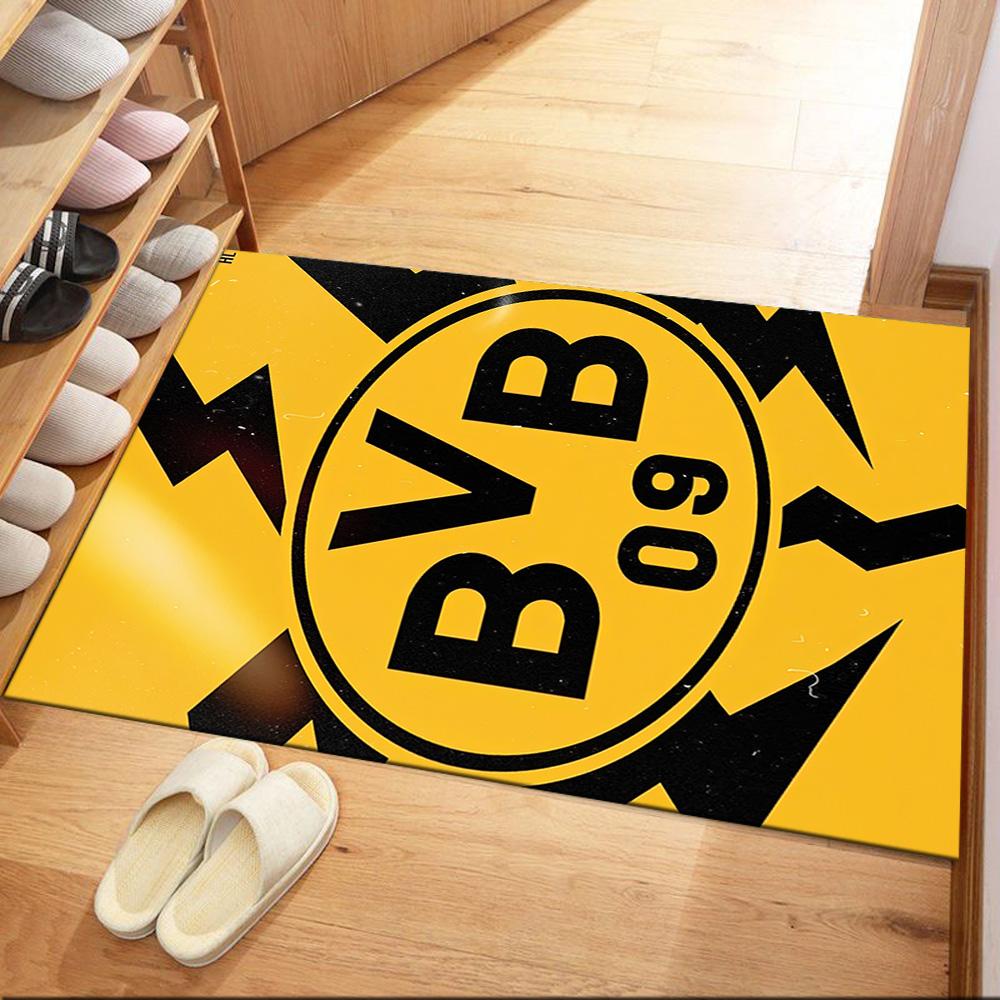 Borussia Dortmund Carpet Suitable For Hallway Game Room Balcony Bedrooms Antislip Rug Decorate Offices Perfect Gift For Valentine'S Wedding Birthday