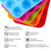 12 Loch Antihaft Kuchen Pudding Form Backwerkzeug Mini Muffin Silikon Runde Form DIY Cupcake Keks Fudge Backform
