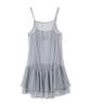 Milo Damen Durchsichtiges Rüschenkleid [Himmelblau]