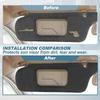 Ford Mustang 1994-2004 Links Rechts Sonnenblendenabdeckung Schwarz Paar