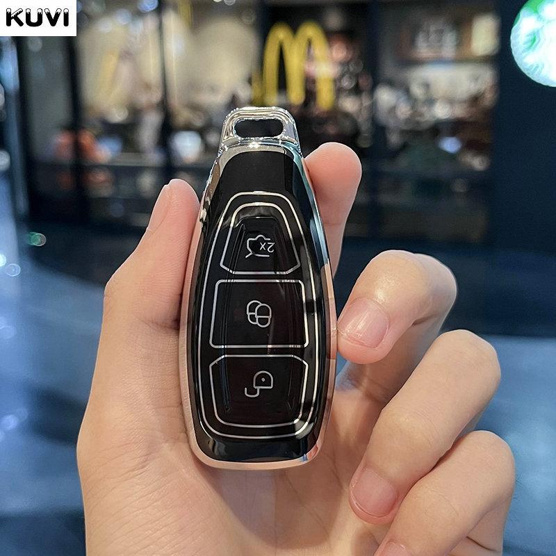 

Чехол-брелок из ТПУ для умного ключа автомобиля Ford Focus 3 4 St Mondeo Mk3 Mk4 Fiesta Fusion Kuga Ecosport Защитные аксессуары для брелока