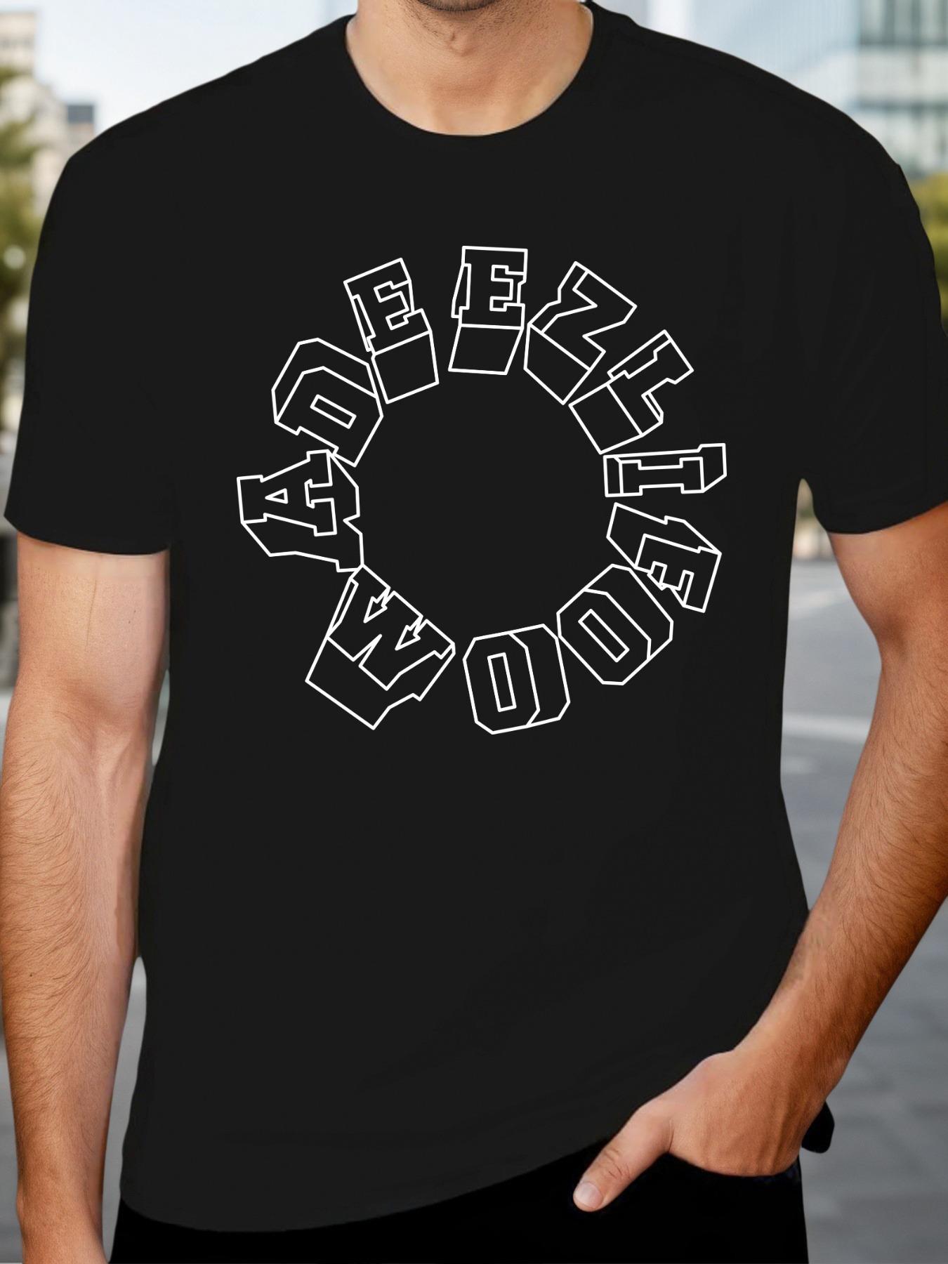 

MADE EZLIFOO Graphic T-shirt - Casual Crew Neck Short Sleeve Tee with Bold MADE EZLIFOO Print XL