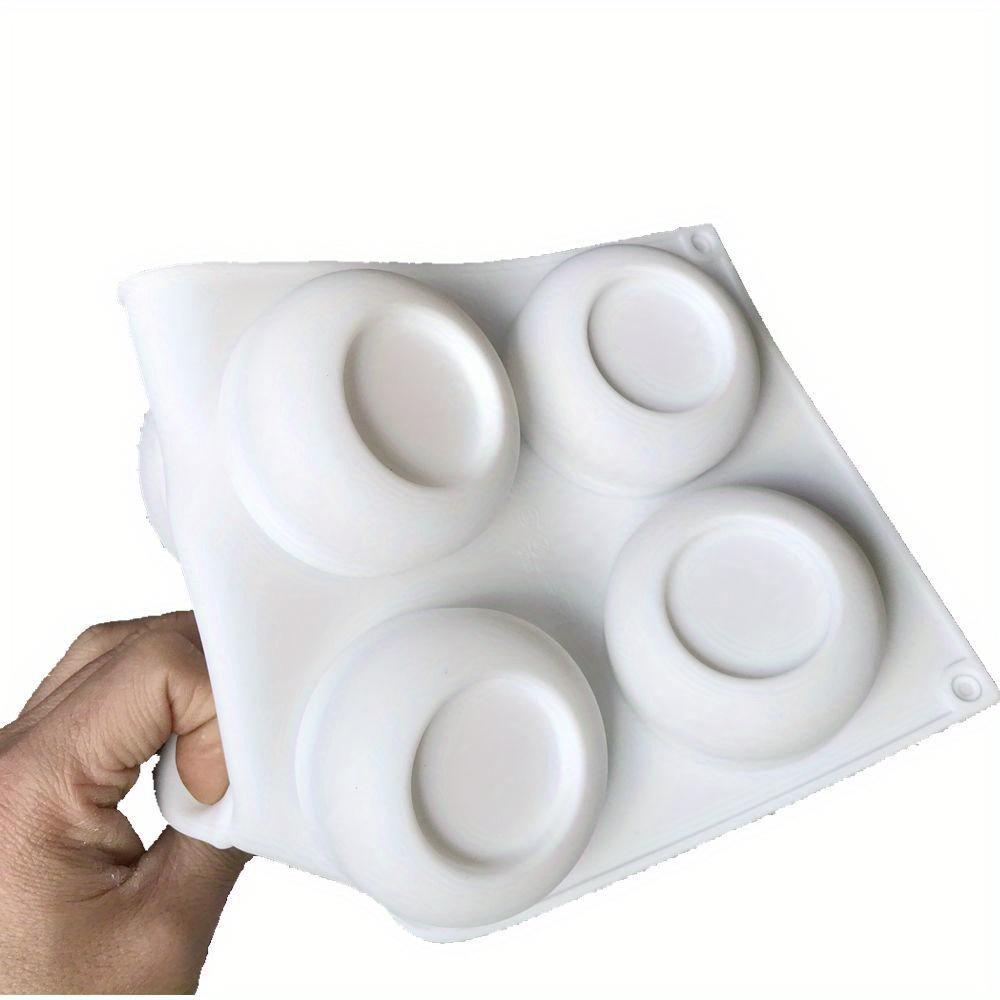 Silicone Mousse Mold 6-Cavity Silicone Mousse Mold 1pc Concave Circle French Dessert Cake Chocolate Jello Baking Mold