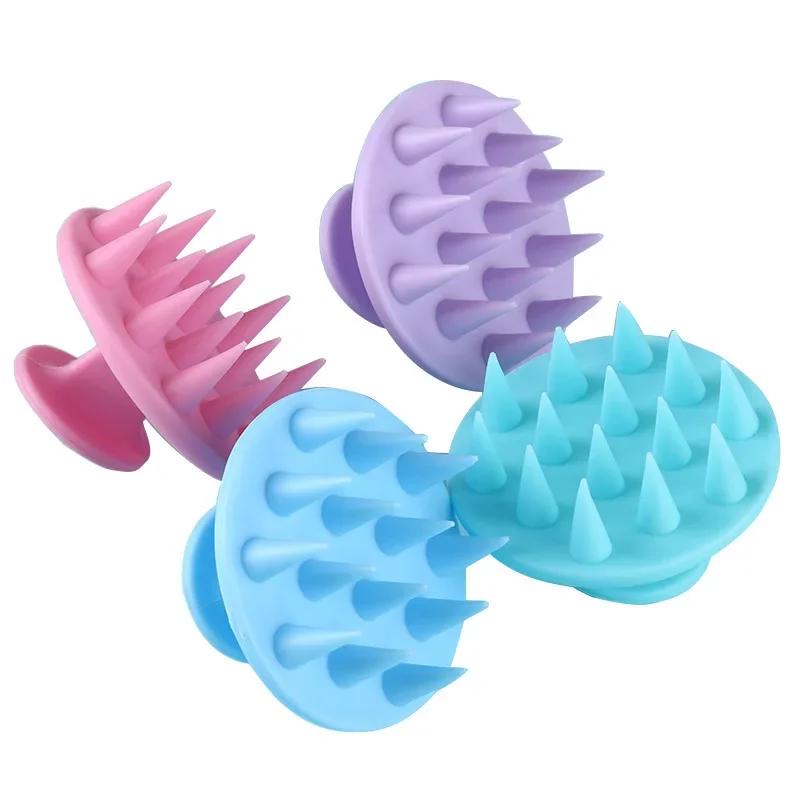 Silicone Shampoo Brush Hair Scalp Massager Clean Care Hair Root Itching Shower Brush Bath Massage Brush Comb Care Hair Tool