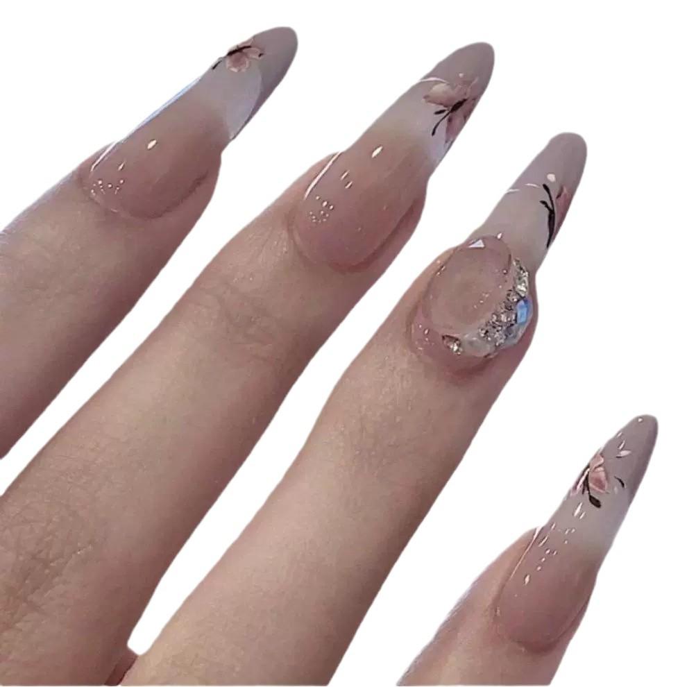 Iridescent Taro Purple Butterfly Nail Art Stickers