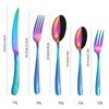 Stainless Steel Tableware Suit Steak Knife, Fork and Spoon 20/30 Pieces Suit Five Main Pieces Tableware