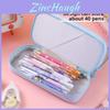 Kuromi Hello Kitty Melody Cinnamoroll Transparente doppelwandige Federtasche für Kinder und Schüler