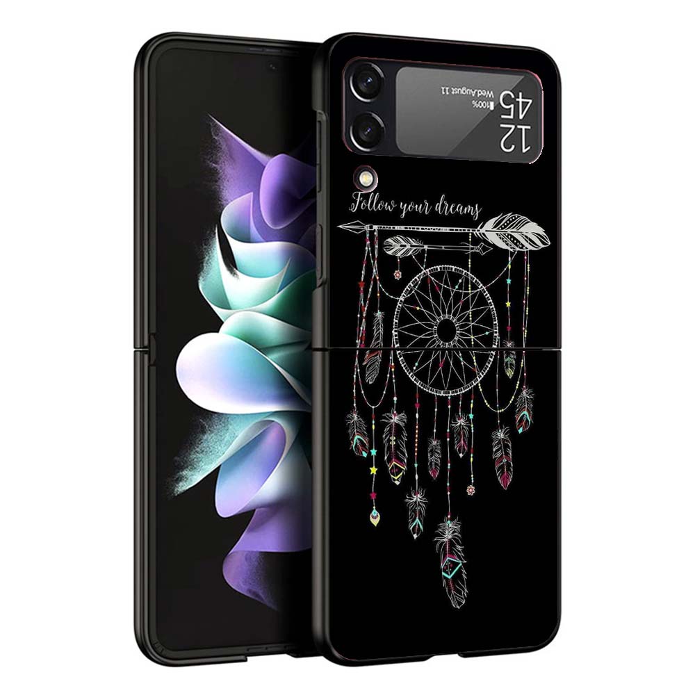 Retro Feather Dreamcatcher Phone Case For Samsung Galaxy Z Flip7 Flip6 5G Flip5 Flip4 Flip3 ZFlip 7 6 3 4 5 Shockproof Back Cove