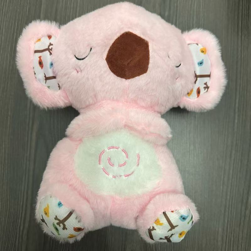 Neues atmendes Otter-Stofftier mit Musik & Licht, Weiches Kuscheltier, Beruhigender Begleiter für Kinder, Niedliches Geschenk für Mädchen