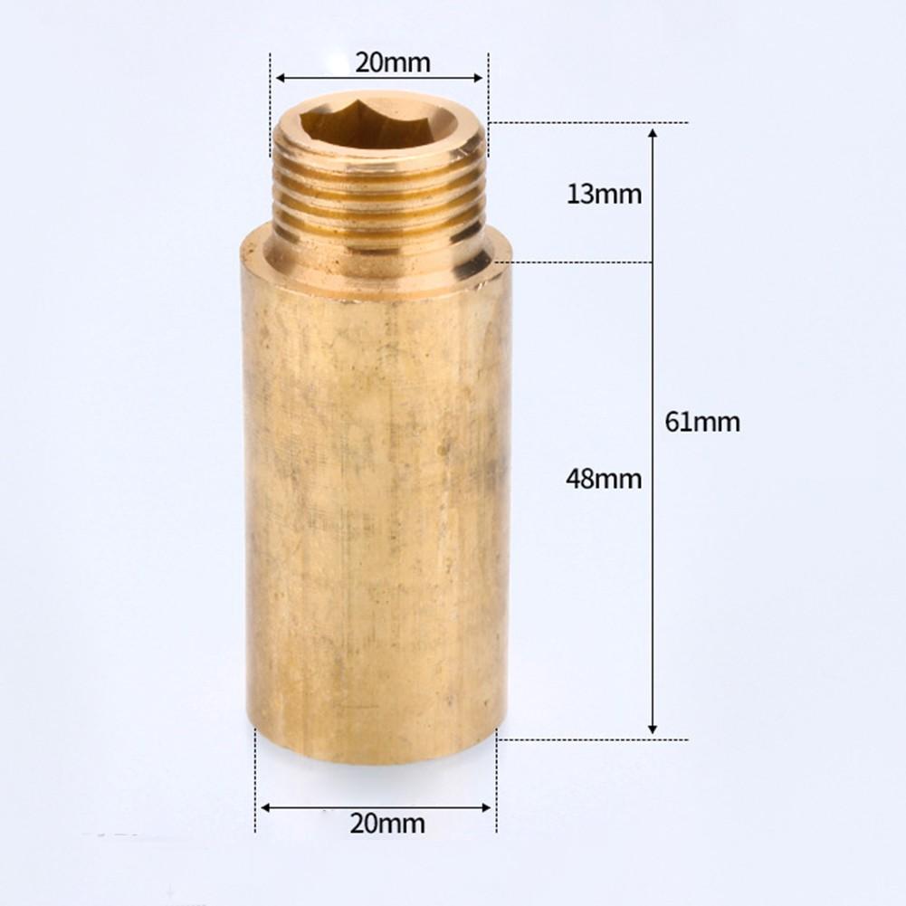 Tap Extension G1/2 Thread Brass Connector for Drinking Water Heating Install