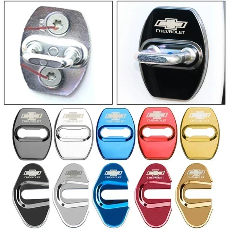 4pcs Car Door Lock Protector JRYUZAZ4 Cover Sticker for Chevrolet Cruze Silverado Traverse Spark Equinox Malibu Captive Aveo Sonic Onix