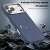 iPhone 17 Pro Max Tech Plaid Magnetic Leather Case with Card Holder