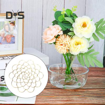 1/3 pezzi Supporto per stelo a spirale in acciaio inossidabile Inserto per vaso Organizzatore di fiori in metallo Strumento per griglia di fissaggio per composizioni floreali