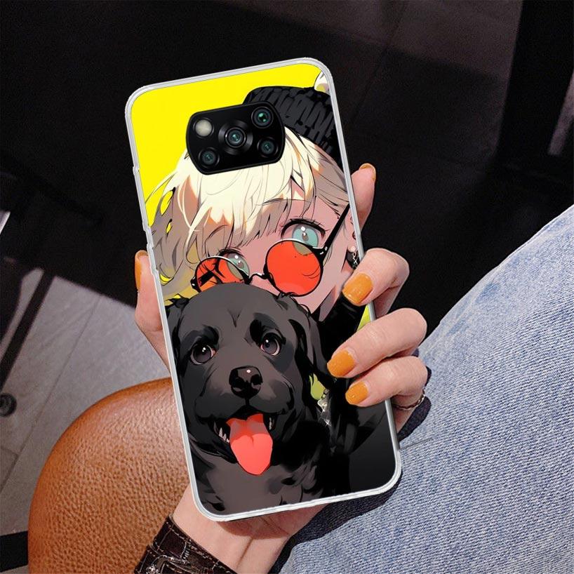 Cute Anime Ins Girls Animal Cat Phone Case For Xiaomi Poco X7 X6 X5 Pro F7 Ultra Redmi 15C 15 13C 13 12C 12 10 10A 10C 9 9A 9C 9