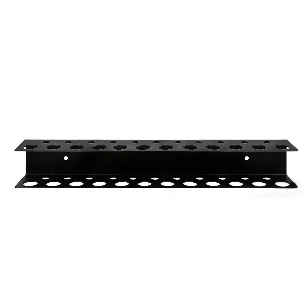Screwdriver Holder Heavy Duty Wall Mount Storage Rack Organizer for Workshop Shed Garage Home Black