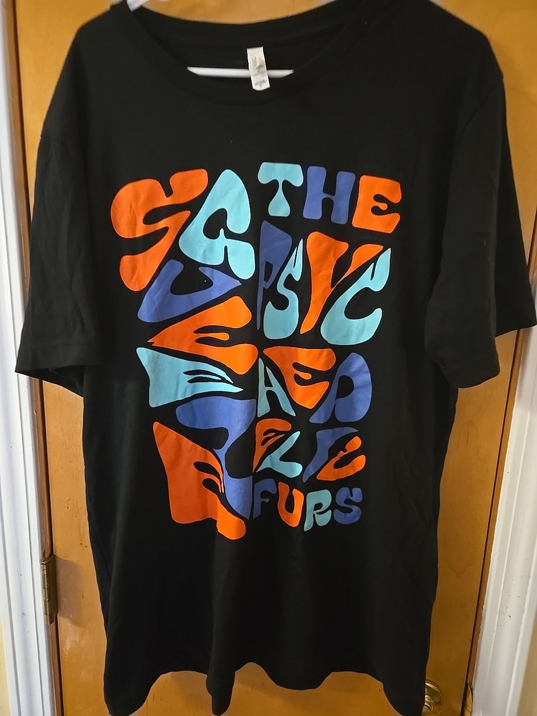 The Psychedelic Furs Squeeze 2023 Tour T Shirt Size XL Black Music Band Authenti Unisex T-Shirt S