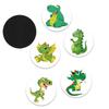 5pcs Cartoon Pee Target Pot Stickers Children's Stickers Color Changing Thermal Stickers Potty Training Stickers For Kids Boys
