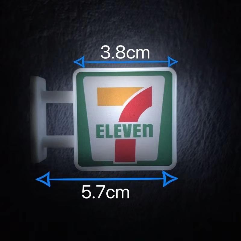 Kiosk Kühlschrankmagnet Miniaturmodell Magnetische Dekoration Nachtlicht Atmosphärenlicht Leuchtendes Schild