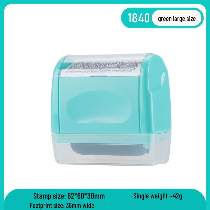 Gibberish Confidential Information Smearing Privacy Protection Stamp