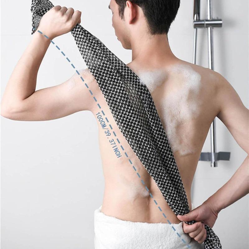 1pc Deep Cleansing Bath Towel, Japanese Exfoliating, Long Fiber for Smooth Skin & Body Scrub, Durable Back Scrubber, Spa Towel