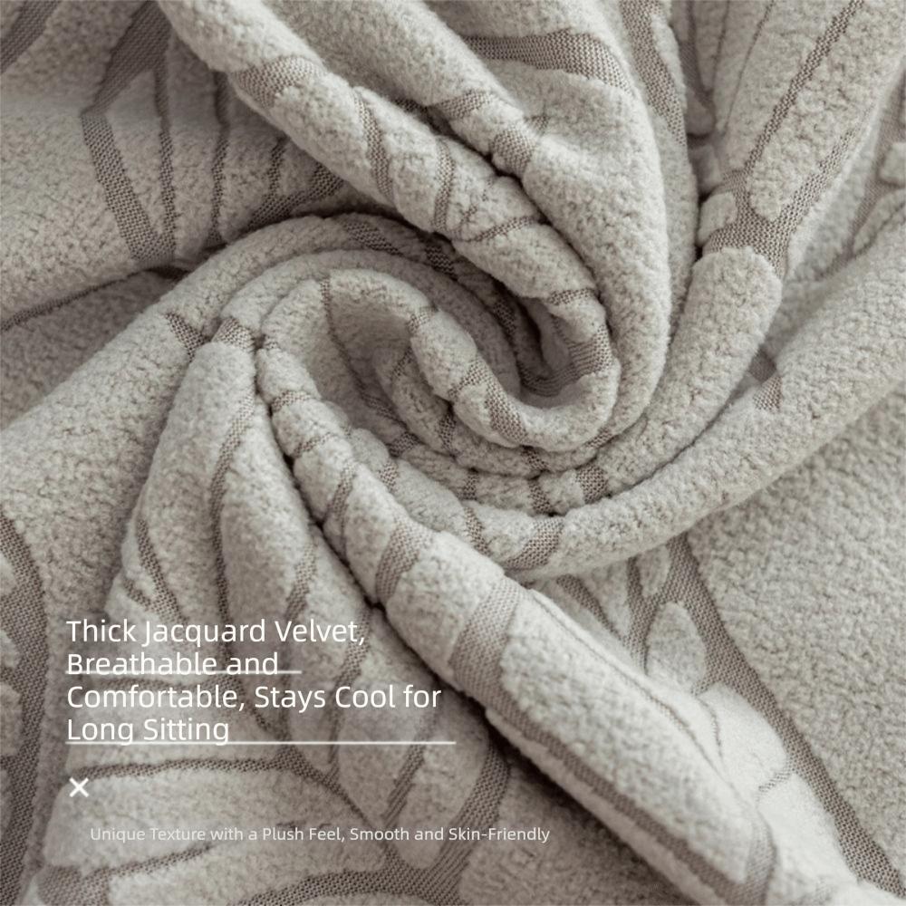 High-elastic Dining Chair Cover Anti-slip Anti-dirty Stool Slipcover Soft Skirt Edge Integrated Seat Cover for Home Decoration