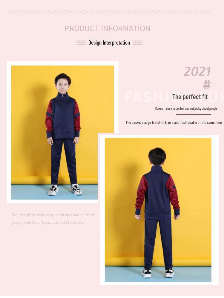 Kids' Unisex Long-Sleeve Football Training Suits – Customizable Autumn/Winter Sports Jackets