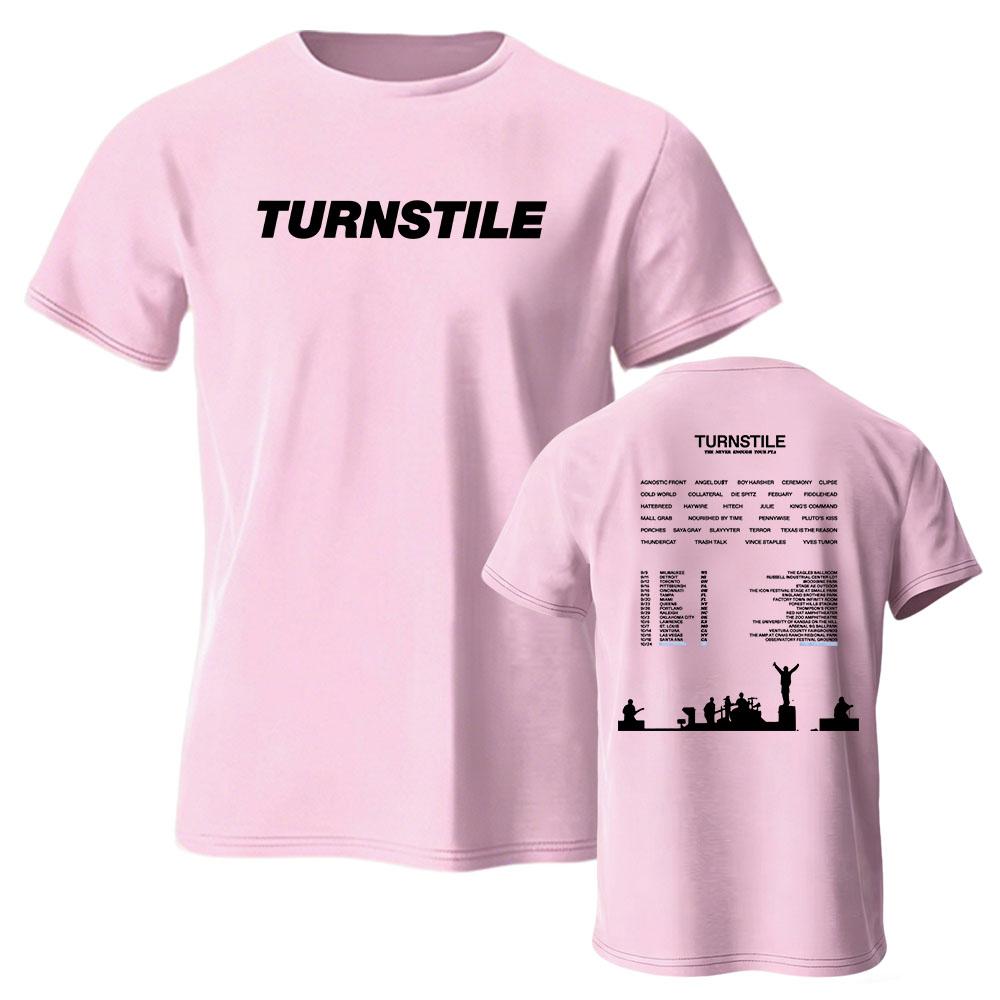 DREHKREUZ 'Never Enough Tour Pt. 2' Tour-T-Shirts Kurzarm Weiche Baumwolle Unisex Streetwear Design Grafikdruck Merch Rundhals Oberteil