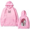 Darling In The Franxx Hoodie Zero Two 02 Horn Front Back Print Men Women Anime Manga Pullover Sweatshirt Unisex Casual Streetwear Hooded Top