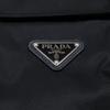 PRADA [Excellent Condition/Domestically Manufactured/Made in 2011] UJL35B Re-Nylon Triangle Logo Plate Panel Sweatshirt tops S blackUsed