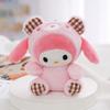 Sanrio Kawaii Pluszowy Breloczek Lalka Hello Kitty My Melody Kuromi Cinnamoroll Kreskówkowe Zwierzątko Pluszowy Wisiorek Dekoracja Plecaka
