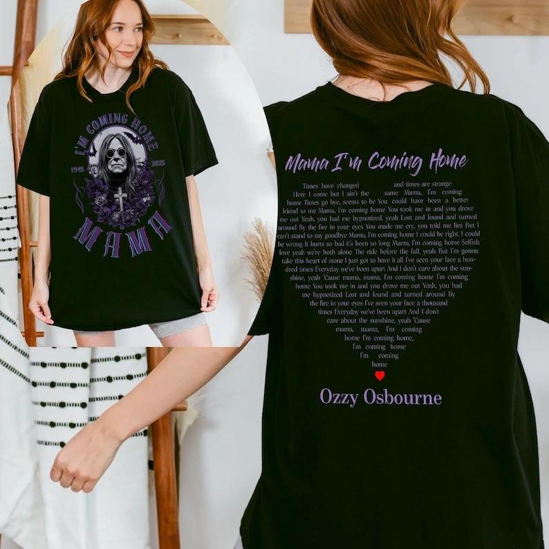 

Mama I039m Coming Home Ozzy Osbourne Shirt Metal Legend 19482025 Vintage Rock Tee Unisex T-Shirt M