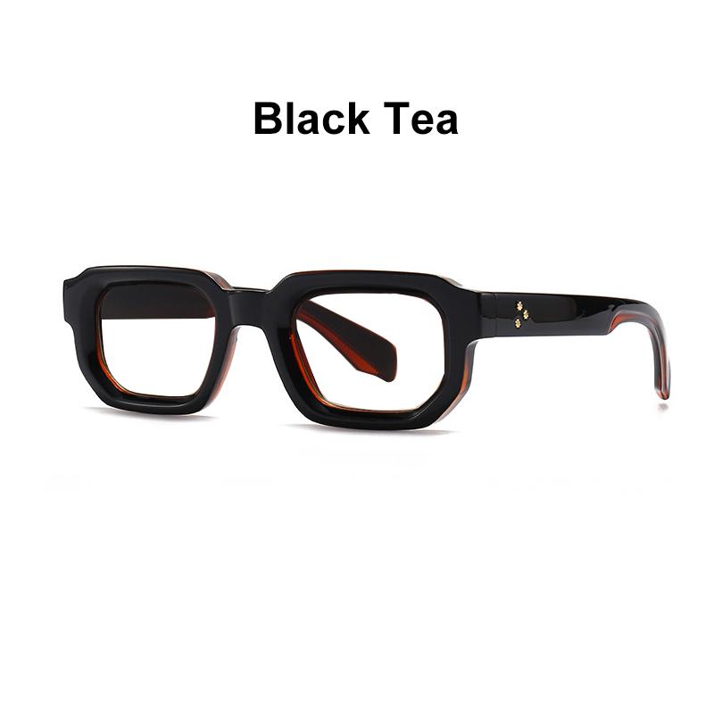 

Brand Black Square Men s Glasses Frame Optical Anti Blue Light Reading Eyeglasses Retro Small Rivets Men s Presbyopia Glasses Anti Blue 0