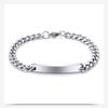 Engravable Titanium Steel Couples Bracelet – Sleek Long Strip Design for Men and Women