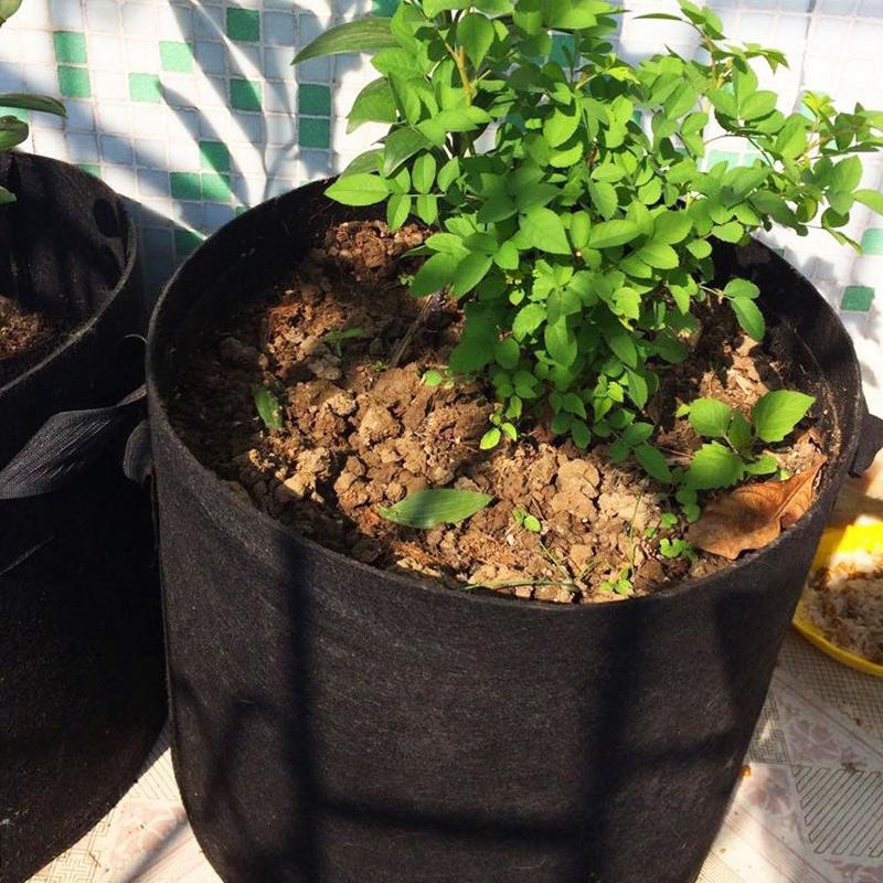 5pcs Garden Plant Grow Bags Felt Planting Bag for Veg Strawberry Potato Seedling Bag Grow Accessories Planting Supplies