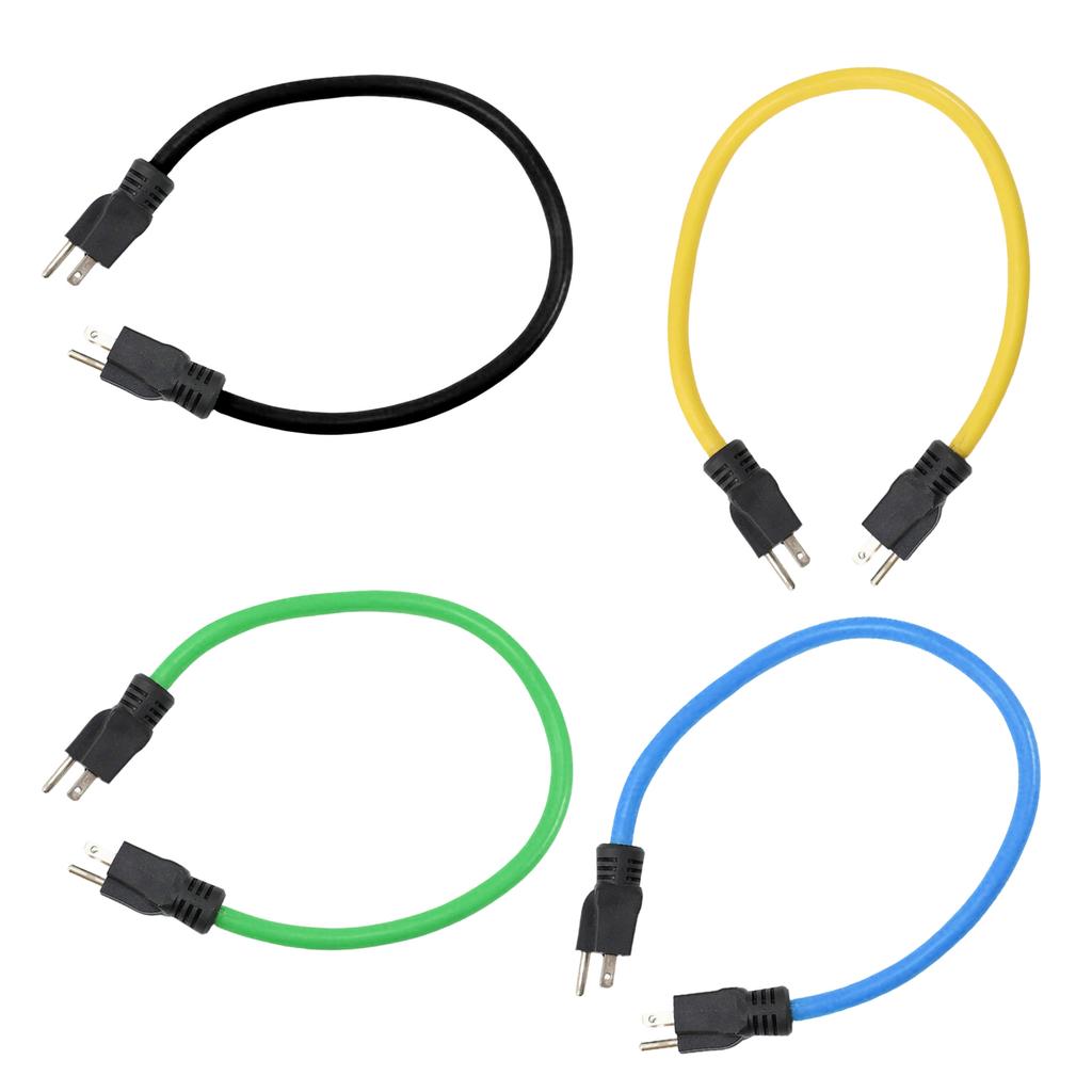Heavy Duty 3 Prong Male to Male Electrical Power Cable Double Male Extension Cord Replacement for Recreational Vehicles
