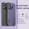 Luxusní látkový obal na telefon pro iPhone 14 13 12 Pro Max 14 Plus Nárazuvzdorný silikonový měkký nárazník Slim pevný zadní kryt PC Coque