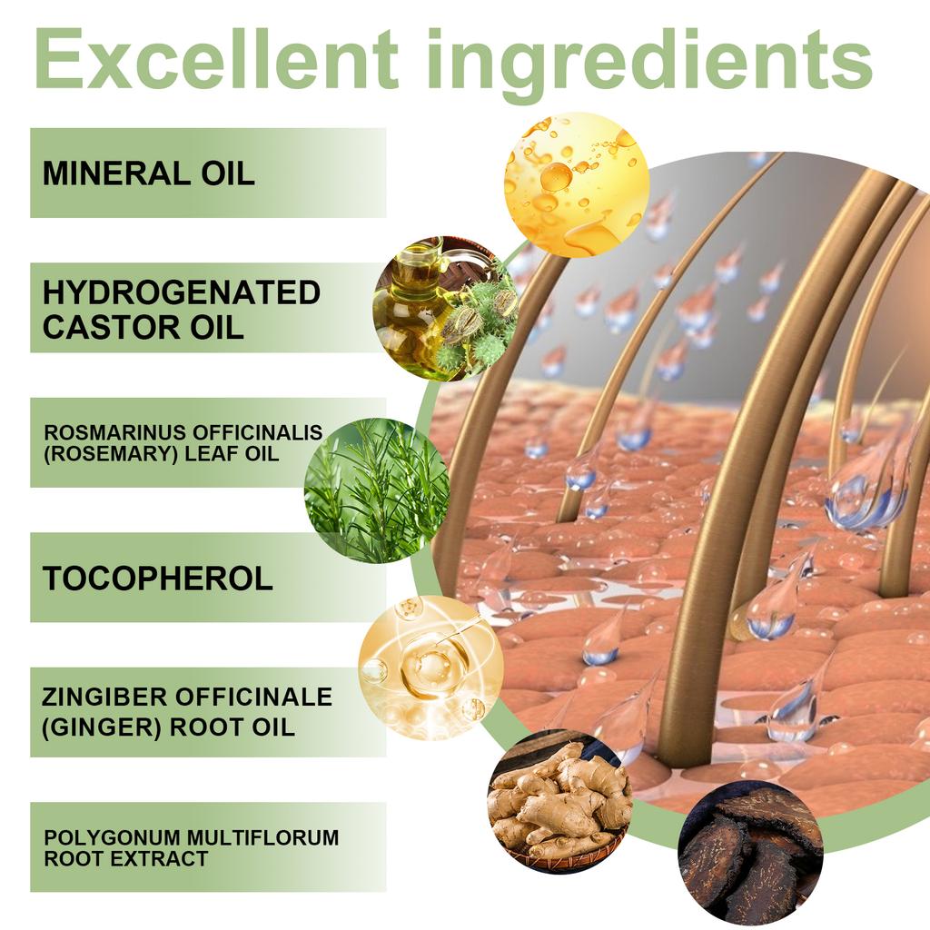 Olio Capelli alle Erbe, Olio Trattamento Capelli Nutriente per Cuoio Capelluto 100ml