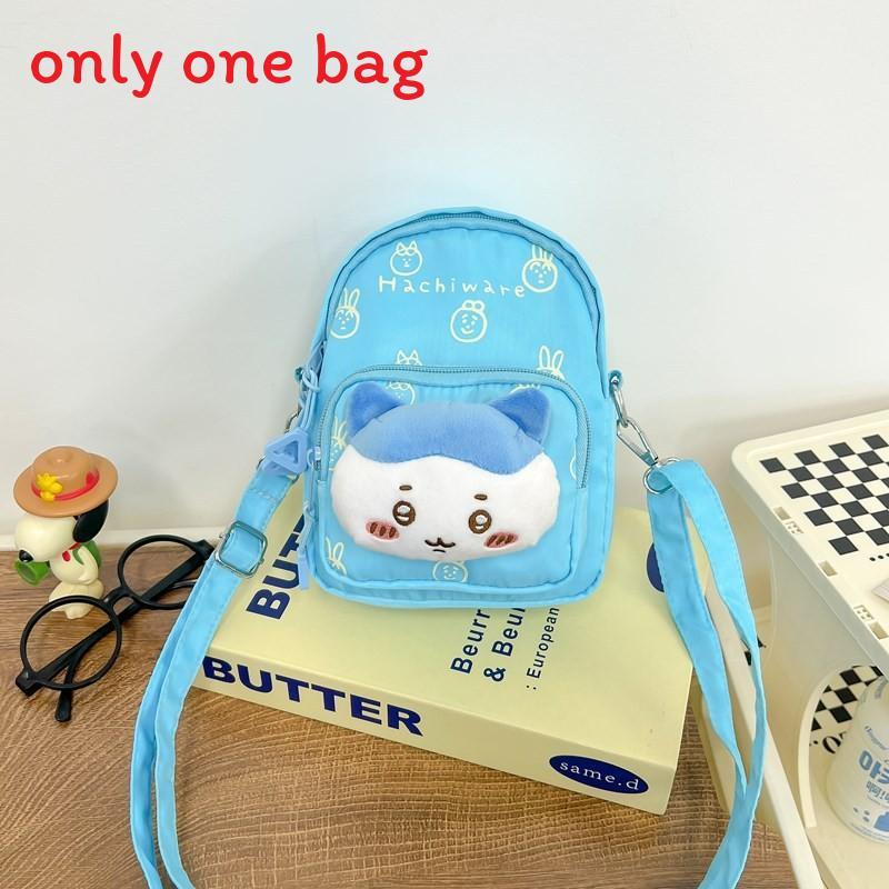 Chiikawa Usagi Plush Mini Backpack With Zipper Closure For Daily Casual Use