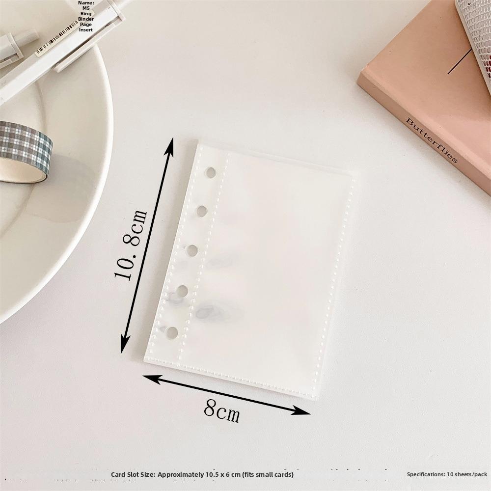 Transparent Photo Storage Card Holder Sparkling M5 Stars Buckle Card Holder Book  Photo Collecting