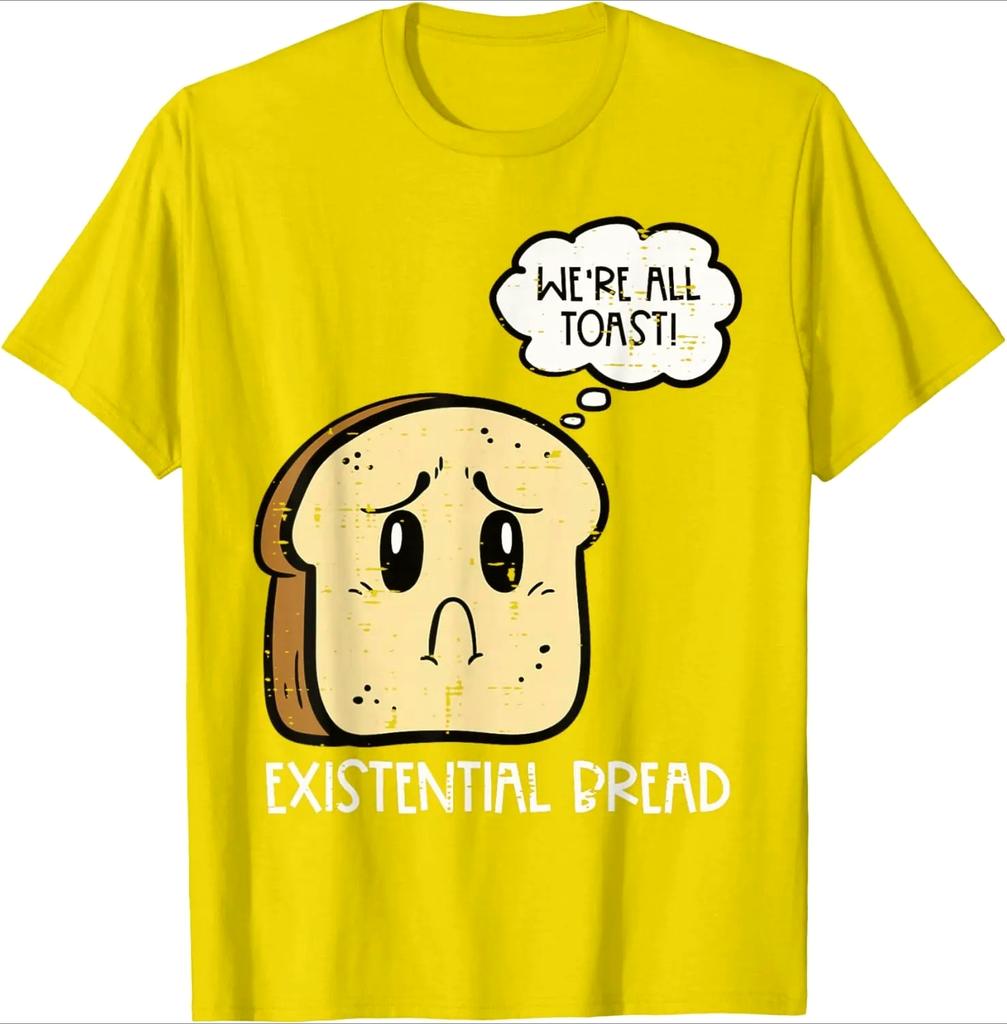 Women Summer Were All Toast Print T Shirt Casual Funny Graphic Short Sleeve Fashion Leisure Trendy Daily Wear Tee Top
